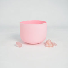 New Complete Healing Crystal Singing Bowl Set - New Rose Color Design - Size 6" to 12" - 432 Hz