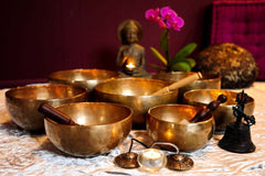 Handmade Tibetan 7 Metal Healing Bowl - Harnessing Full Moon Energy