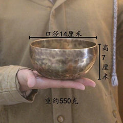 Handmade Tibetan 7 Metal Healing Bowl - Harnessing Full Moon Energy