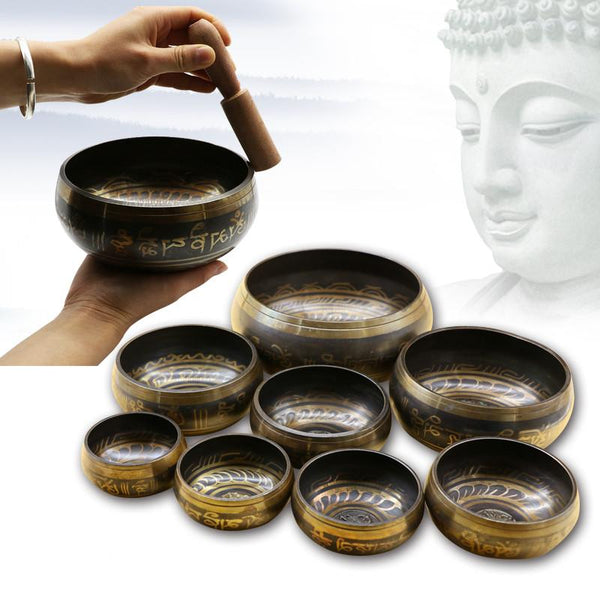 Hand Crafted Tibetan Singing Bowl for Meditation, Chakra Balance, Mindfulness and Sound Therapy - 60% OFF