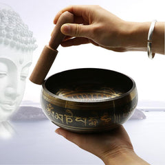 Hand Crafted Tibetan Singing Bowl for Meditation, Chakra Balance, Mindfulness and Sound Therapy - 60% OFF