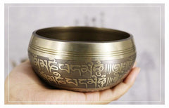 Collectable Hand Hammered Tibetan Singing Bowl With Wooden Hammer and Cushion for Deep Meditation - Save 50% Today Only